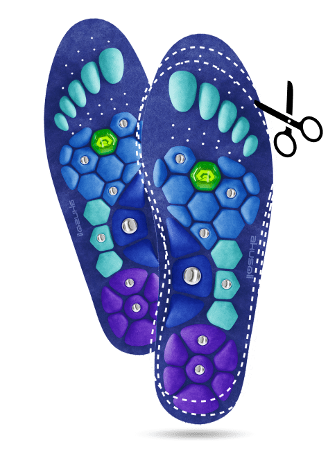 Mediwell MassagWalk™ Mágneses Akkupresszúrás Talpbetét
