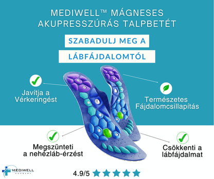 Mediwell™ Mágneses Akkupresszúrás Talpbetét